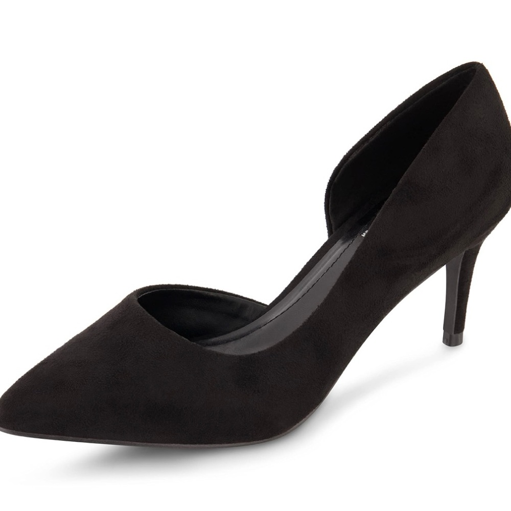 CUSHIONAIRE black Parma Dress Pump Memory Foam 8.5